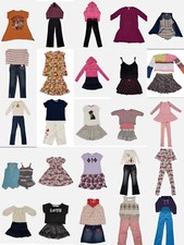 Lot 72 Pc Crazy 8 Girl clothes Size 13 14-16 Jeans Pajamas Dress Sweater.