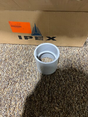 (QTY 20) IPEX Scepter 077007 EC-40 PVC Coupling 2-1/2 in Grey Fitting