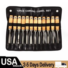 12P Wood Carving Chisel Tool Set Woodworking ...