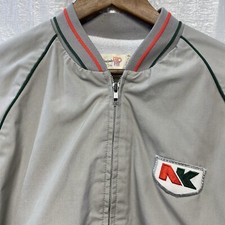 VTG King Louie Men's Gray Bomber Northup King Jacket XL Made In The USA