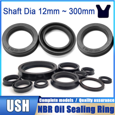 Oil Seal Rotating Axis Sealing USH Shaft Diameter 12 mm ~ 300 mm NBR Seals Ring