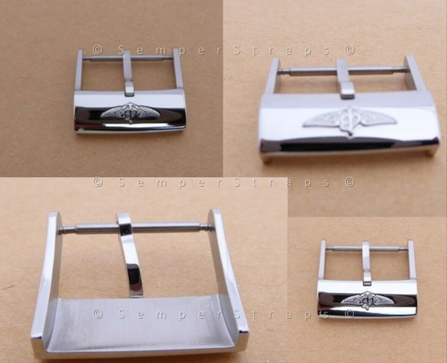 NOS Watch Strap buckle fit Breitling Silver Gold Rose Gold PVD Black 20mm - 第 9/19 張圖片