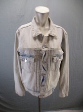 Pacsun Size M Womens Light Wash Front Pocket Oversize Button Up Denim Jacket 751