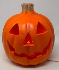 Vintage Jack O Lantern Pumpkin Light Halloween THE PAPER MAGIC GROUP 1998 WORKS!