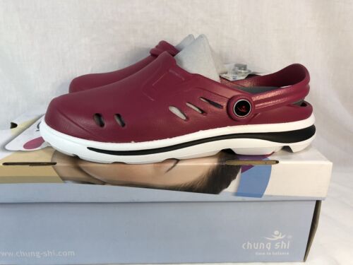 Chung Shi Dux Ortho Clog Rot Uk Größe 9 EU Größe 43 #551 - Bild 10 von 13