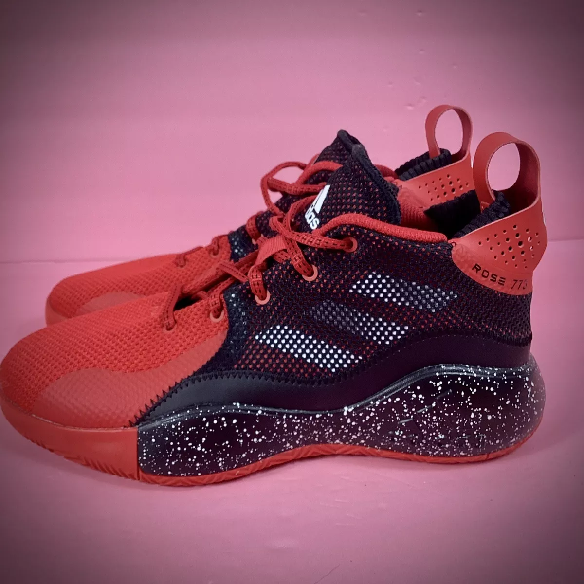 Adidas Men s D Rose 773 2020 High Top Sneakers FR7 Red Black
