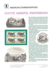 #331 25c South Dakota Statehood #2416 USPS Commemorative Stamp Panel