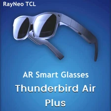 TCL RayNeo Air Plus AR Smart Glasses 1080P 130" Screen 3D VR Gaming Controller 