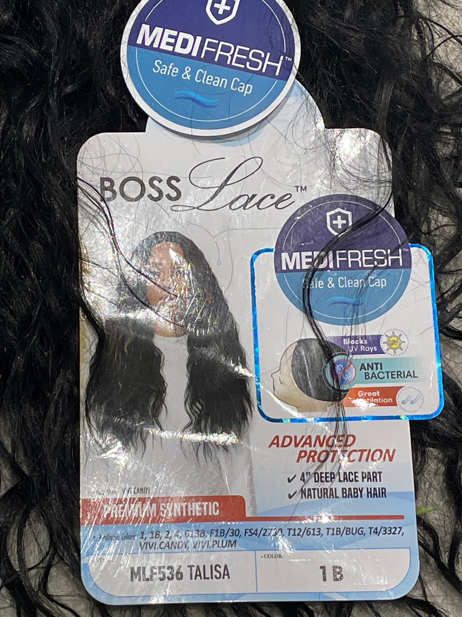 Bobbi Boss Deep Lace Part Front Wig - MLF536 Talisa Color 1B  display picture 3