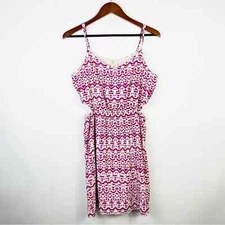 COLLECTIVE CONCEPTS Pink White Cutout Sides Dress Size Large