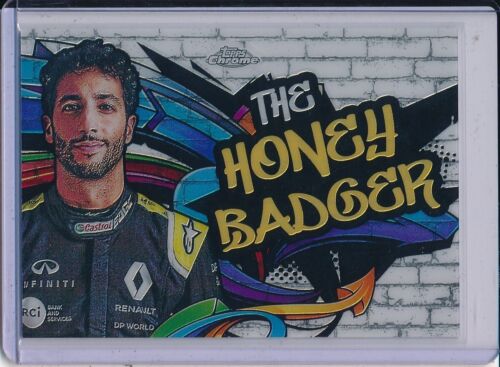 2020 Topps Chrome F1 Daniel Ricciardo Track Tags #TT-7 "The Honey Badger"