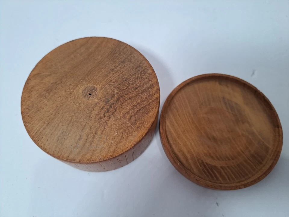 Brújula de madera de colección herramienta de navegación náutica marítima asiática antigua 3" Foto 4 de 4