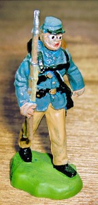 CIVIL WAR CONFEDERATE MARCHING 54MM MARXMEN MODELS FROM ENGLAND