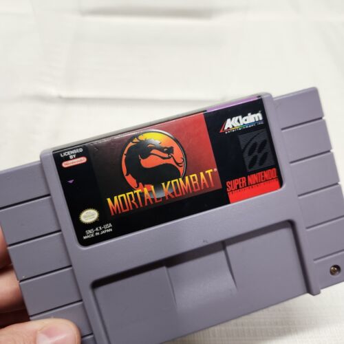 Mortal Kombat - SNES (Super Nintendo, 1992) Authentic Tested and Working - Picture 3 of 5