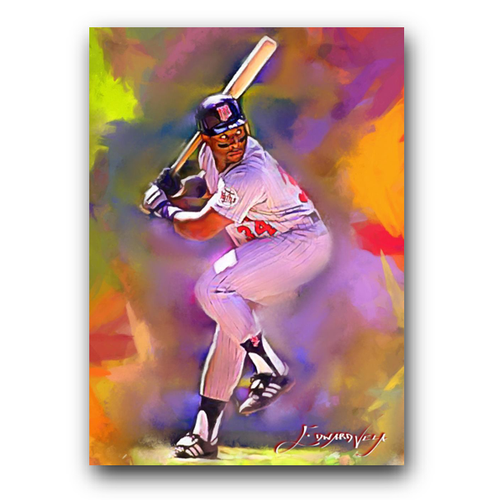 Kirby Puckett #32 Art Card Limited 44/50 Edward Vela Signed (Minnesota Twins)