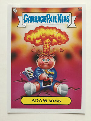 Mülleimer Kinder Topps 2020 Aufkleber 35. Jahrestag Adam Bombe 1a