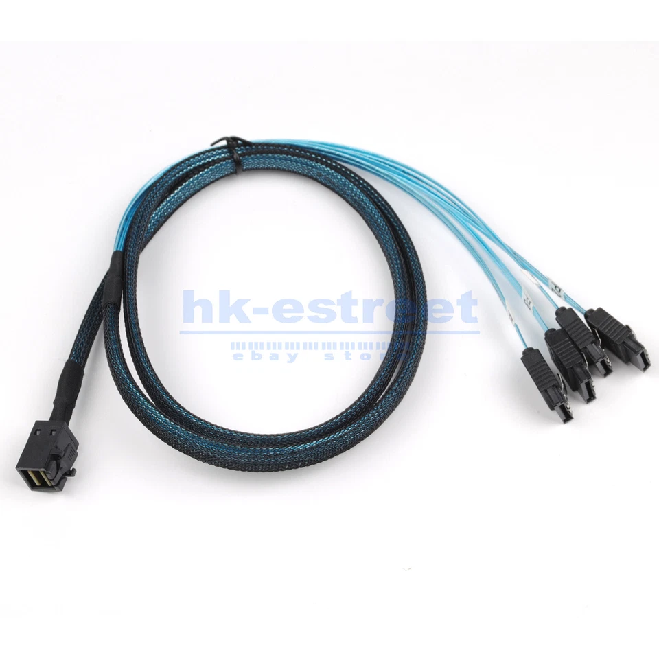 LSI SAS 9300-16I 12GB/S HBA BUS ADAPTER CARD IT Mode 4*SFF-8643 SATA Cable - Image 3 of 4