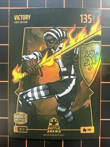 Victory Victor Wembanyama RC 2024 Bo Jackson Battle Arena Battlefoil Fire #BF-23