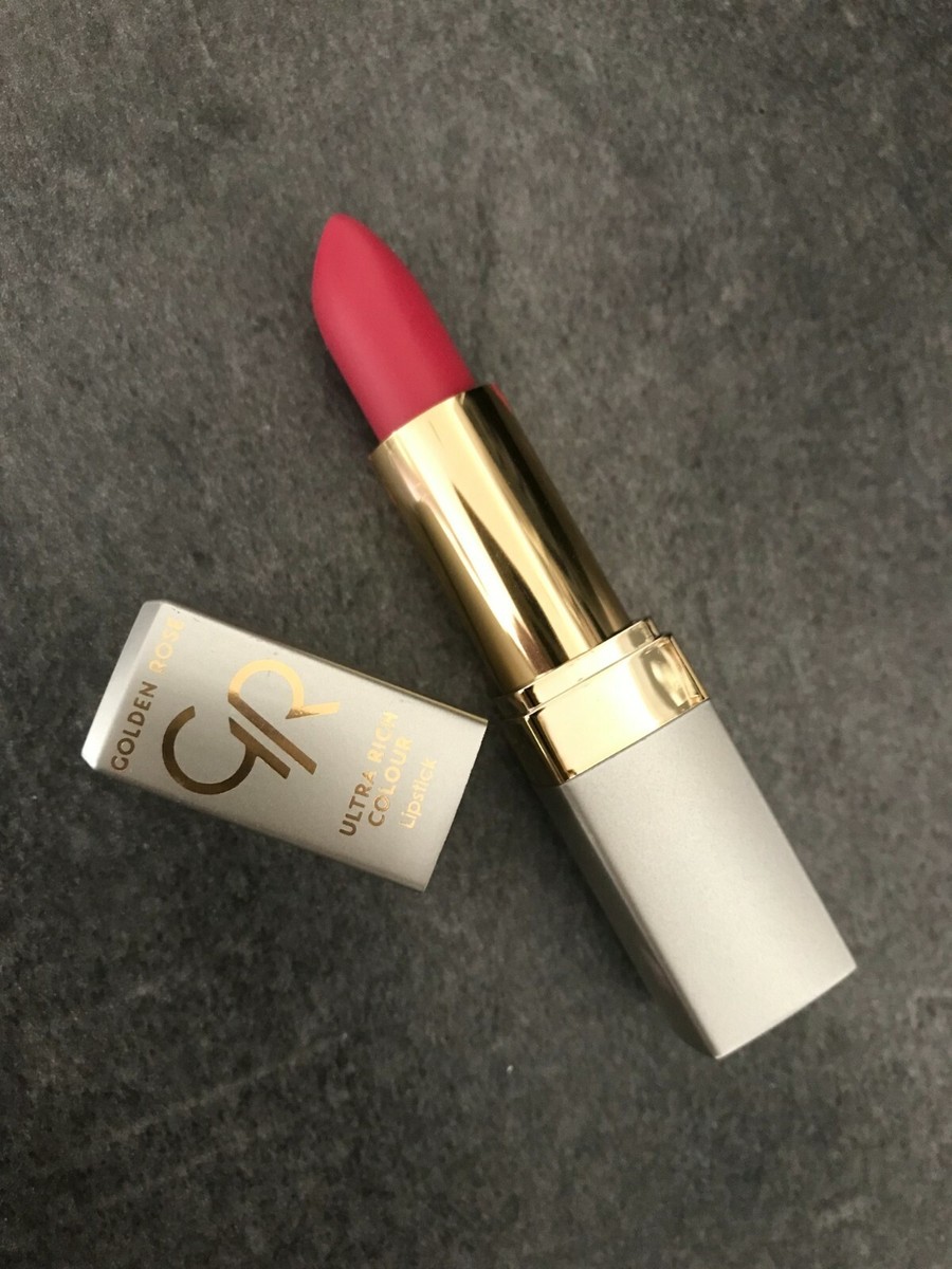 Rouge à Lèvres Golden Rose Ultra Riche Vitamine E - Teinte 46 LAURI 4,5g - Sans Parabens - Neuf