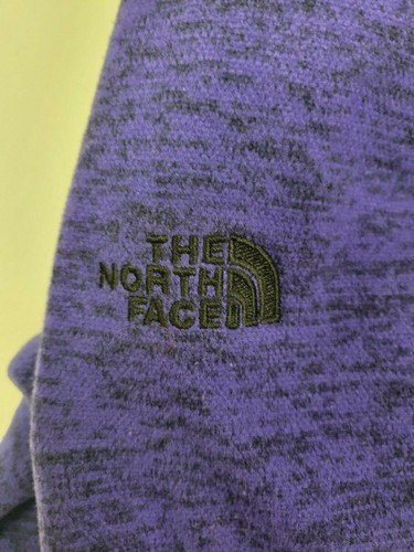 The North Face Purple Fleece Hoodie Jacket Full Zip Up Youth Girls Size XL (18) - Picture 3 of 10