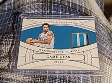 2021-22 National Treasures PJ Washington 2 color  game relic  6/99 HORNETS 