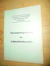 24242 NVA 1984  Abbildung Parameterbegrenzung an Luftstrahltriebwerken 42 Seiten