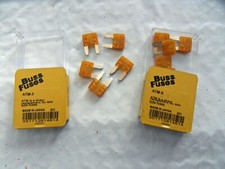 10 New Genuine BUSS 5A 5 Amp ATM Mini Blade Fuses Free US Shipping