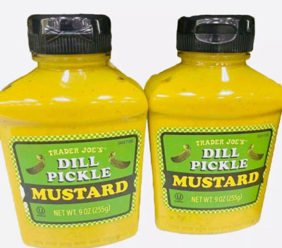 Trader Joe's Dill Pickle Mustard 9 oz each (2 pack)