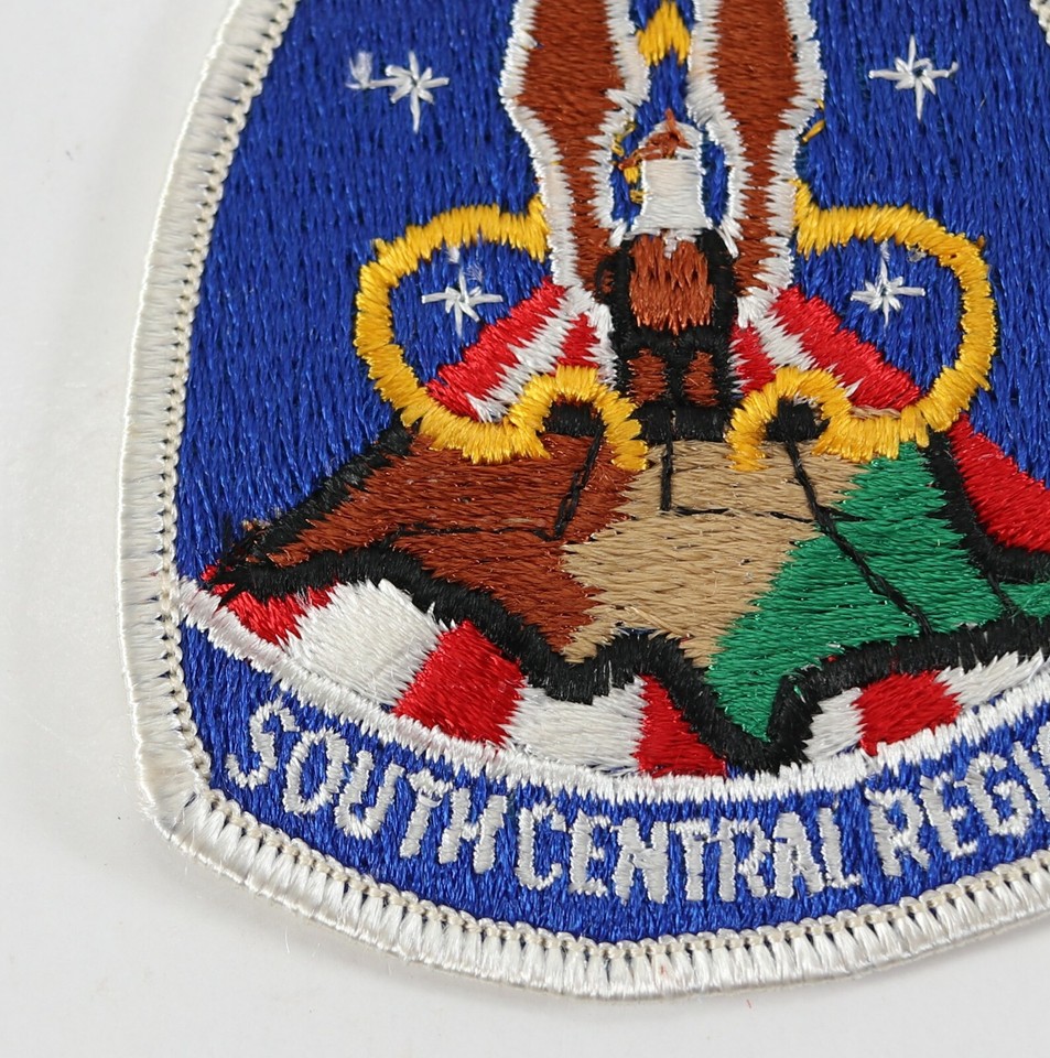 Vintage South Central Region White Border Teardrop Camp Boy Scout BSA