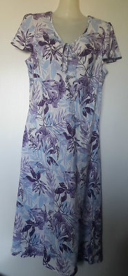 DAXON KLEID FLIESSEND FR42/EU40/UK14 BLUMENDRUCK MEHRFARBIG 100% POLYESTER