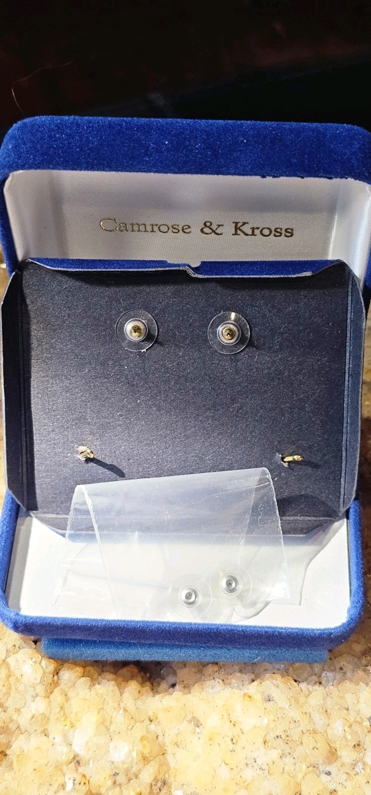 Camrose & Kross JBK Kennedy INTERCHANGEABLE Black White Faux Pearl Earrings