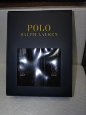 Polo Ralph Lauren Mens Black Holiday Brenan Bear Moccasin Slippers Size 10M NEW