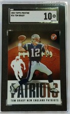 2003 Topps Pristine Tom Brady SGC 10 Gem Mint #26 POP 12 Early Patriots Card