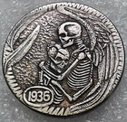 Hobo Buffalo Nickel Skeletone Love Novelty Antiqued Looking Metal Coin