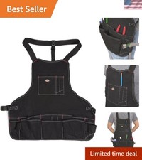 Professional 16-Pocket Bib Apron with Reinforced Edges for Ultimate Durability