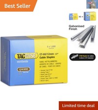 5000-Pack 12mm Galvanised Steel Cable Staples for Secure Installations 0.0060 per staple