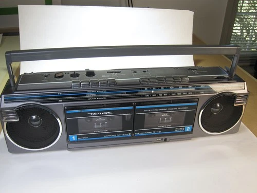 Realistic SCR-32 Vintage AM/FM Stereo Dubbing Cassette Recorder, Tested, Working