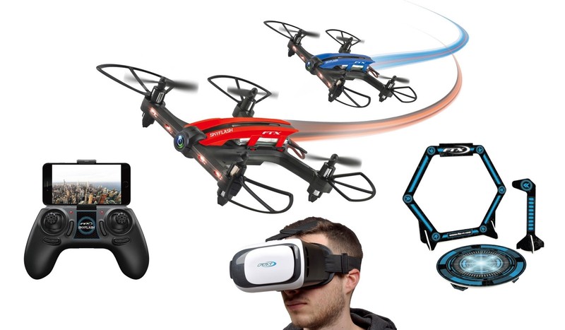 FTX Skyflash FPV Racing Drone, 720P Camera, VR Headset Goggles & Obstacles