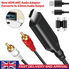 HDMI ARC Audio Adapter with 3.5mm USB Audio Extractor Output Audio Cable Fits TV