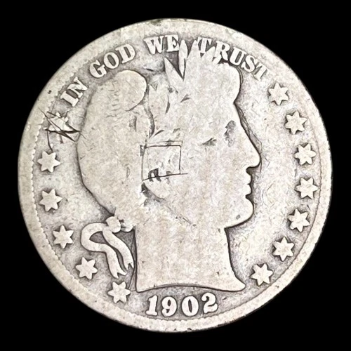 1902-S Barber Silver Half Dollar