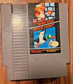 Super Mario Bros. Duck Hunt Nintendo NES 1988 Video Game Genuine Authentic 80's