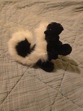 Folkmanis Mini Skunk Finger Puppet Plush Stuffed Toy
