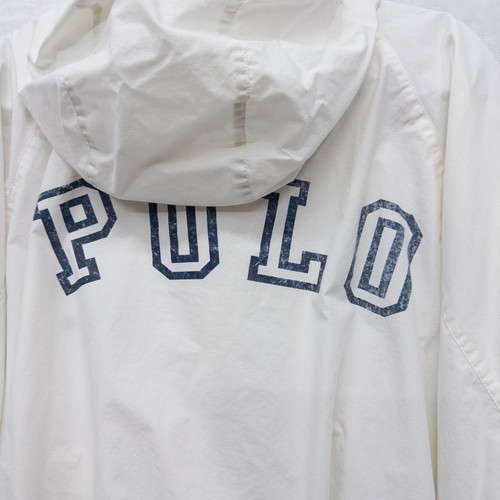 Vintage Polo Sport Ralph Lauren White Zip Windbreaker Jacket XL READ - Picture 4 of 8