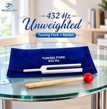 Unweighted 432 Hz Tuning Fork Mallet
