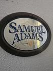 Vintage Samuel Adams World Class Beer Mirror 23” x 17” Oval  Garage Sign Bar
