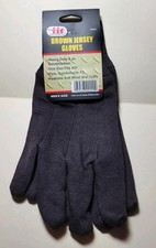Jersey Gloves Cotton Heavy Duty  Construction One Size Wrist & Cuff New