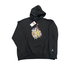 Jordan Brooklyn Fleece Graphic Streetwear Black Pullover Womens Large HQ5190-010
