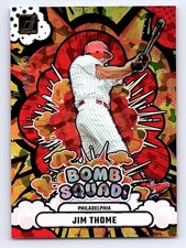 2025 Donruss #12 Jim Thome Bomb Squad Red Ice #/149