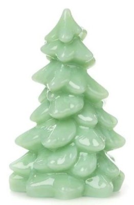 Christmas Holiday Tree - Jade Jadeite Green Glass - Mosser USA - Medium 5 1/2''