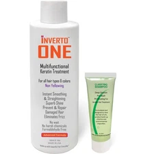 INVERTO ONE 2 Piece Keratin Treatment Vegan Formaldehyde Free Hair Care Set